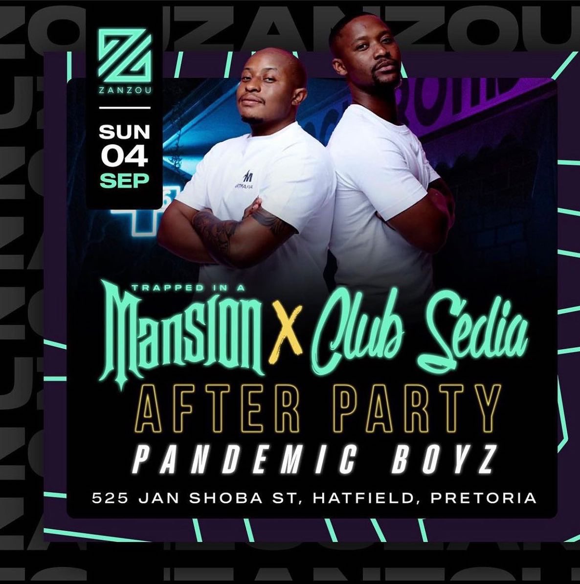tiam_group's tweet photo. Weβve definitely got your entire weekend sorted. Of course we have to do the aftermath at the Zou π₯π₯π₯
@zanzoupretoria
#ClubSedia
#TrappedInAMansion https://t.co/SdxJVCsdoq