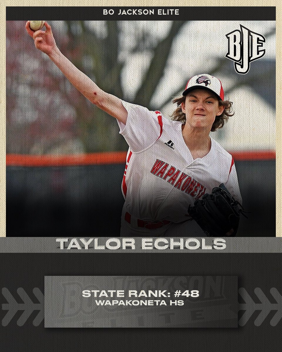 2024 RHP <a href="/echols_taylorr/">Taylor Echols</a> 

• High School: <a href="/Wapak_Baseball/">Jason Brandt</a> 
• State Rank: #48 
• FB up to 88 &amp; 📈