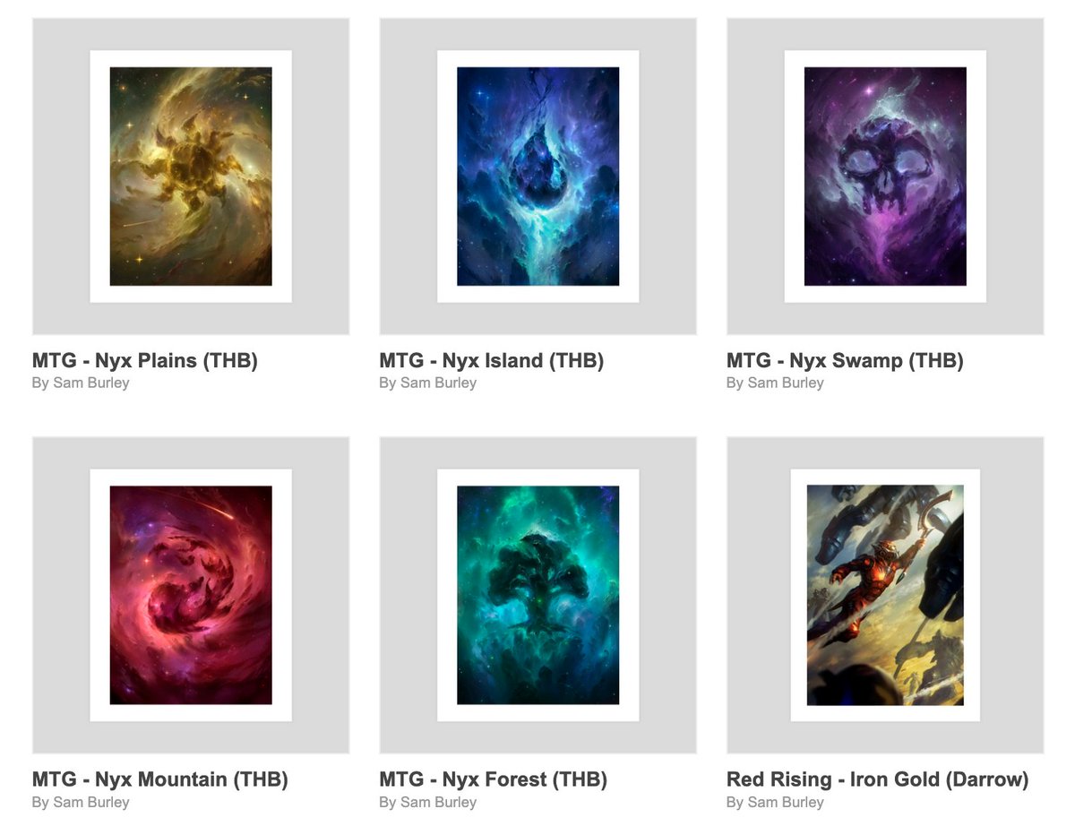 15% site-wide discount at INPRNT going on now! #Inprnt #MTG #RedRising