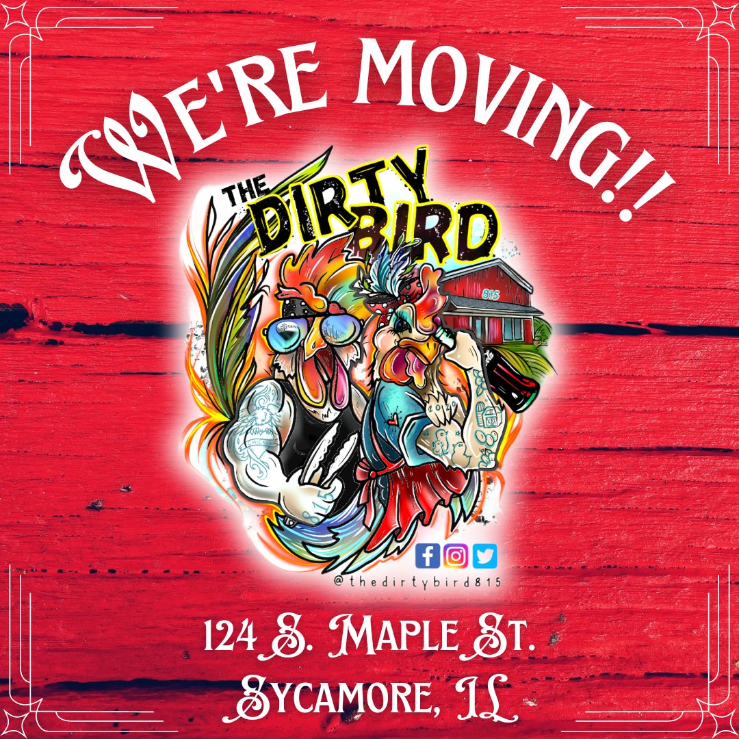 It's official, we're moving!! Grand opening date to be released soon!