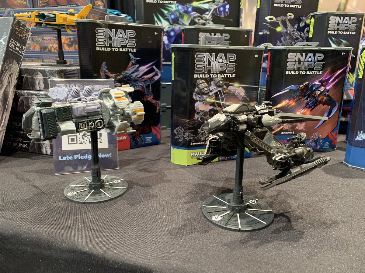 Snapships's tweet photo. Come see us at #paxwest - cool custom ships + Tactics prototypes + giveaways! In the Tabletop area floor 6, booth 7302. https://t.co/cp4TgOhUH6