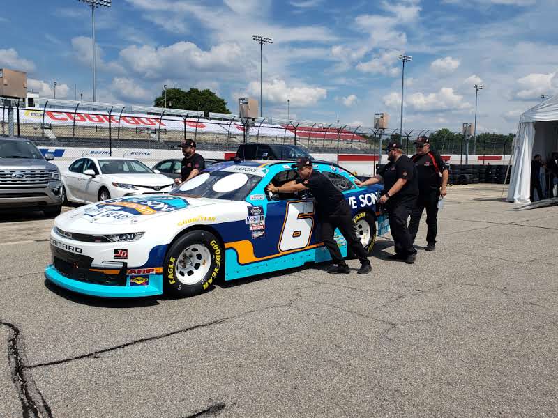The <a href="/native_sons/">Native Sons</a> #6 <a href="/TeamChevy/">Chevrolet Racing</a> of <a href="/RyanVargas_23/">Ryan Vargas</a> looks even better in the sun here at <a href="/TooToughToTame/">Darlington Raceway</a> as it rolls thru tech.
@McCall_Grayson
#TeamJDM | #NASCAR | #Xfinity