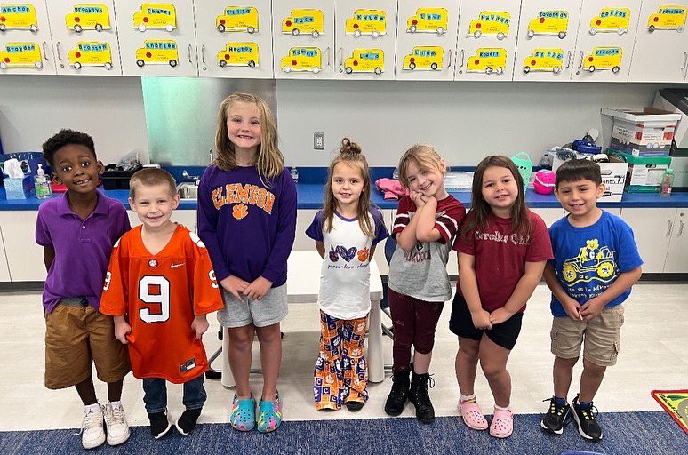 cowpenselem's tweet photo. College Colors Day at CES! https://t.co/gygtj0gg6S