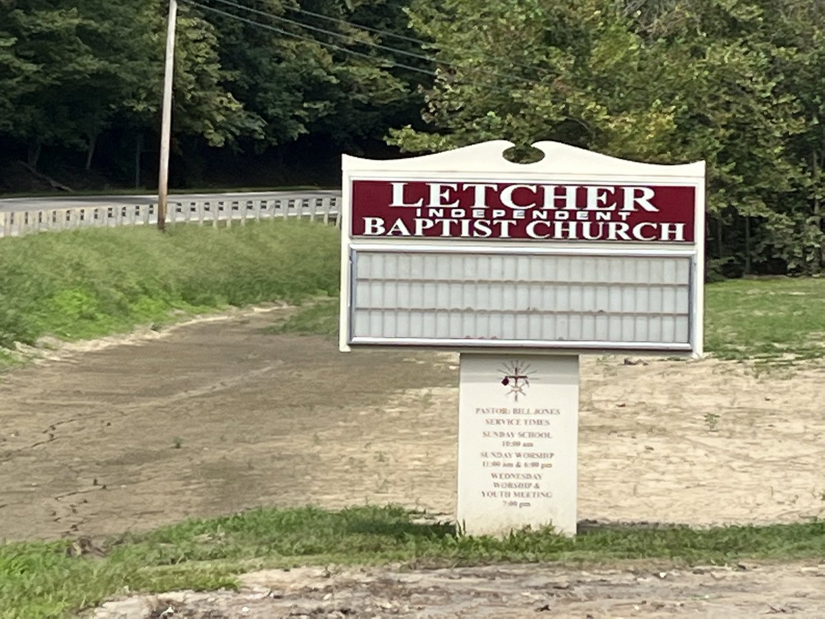 SethDGreenlee's tweet image. Please pray for Pastor Bill Jones and the Letcher Independent Baptist Church in Jeremiah, KY. They were affected terribly by flooding in late July. Our church was able to drop off chairs for them to use today. Pastor Jones has faithfully served at Letcher for 37 years.