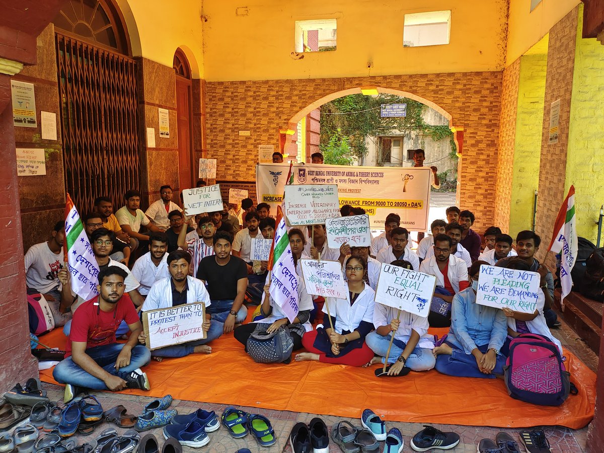 অবস্থান বিক্ষোভ, Day-18 #increase_wb_vet_stipend #increase_veterinary_intern_stipend
#increase_veterinary_internship_allowance
<a href="/MamataOfficial/">Mamata Banerjee</a> <a href="/SwapanDebnath98/">Swapan Debnath</a> <a href="/narendramodi/">Narendra Modi</a> <a href="/WBTMCPofficial/">West Bengal Trinamool Chhatra Parishad</a>
<a href="/AITCofficial/">All India Trinamool Congress</a> <a href="/HomeBengal/">HOME DEPARTMENT - GOVT. OF WEST BENGAL</a> <a href="/atul1chaturvedi/">atul chaturvedi</a> @Murugan_MoS <a href="/Dept_of_AHD/">Dept of Animal Husbandry & Dairying, Min of FAH&D</a> <a href="/presidentVCI/">Dr. Umesh C Sharma</a>