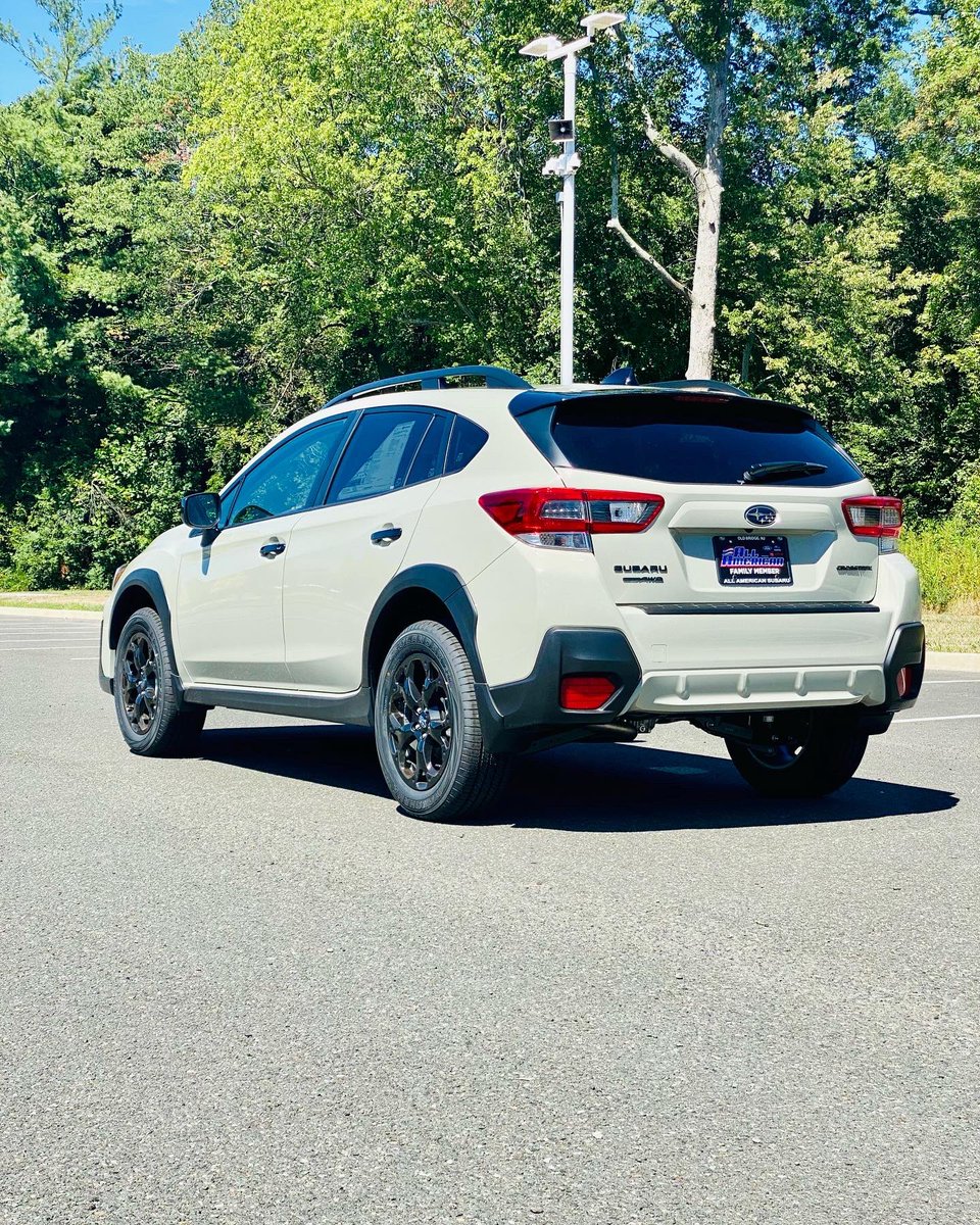 AAmericanSubaru's tweet photo. This is our first 2023 Subaru Crosstrek and we think it looks awesome in this new Desert Khaki color. This is a sold unit but more will be coming in so keep an eye out! 

✔️ Symmetrical all-wheel drive 
✔️ 8.7in of ground clearance 
✔️ 17” black wheels 
✔️ Two tone interior https://t.co/b8YT6oBH5B