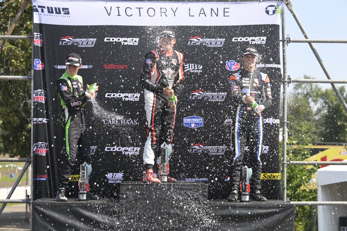 Race 1 : P3 ✅

We're now P5 in the championship 👊

Let's keep pushing for Race 2 at 4 PM PDT 

📸: <a href="/gavinbakerphoto/">Gavin Baker</a> 

#TeamCooperTire #RoadtoIndy  

-

Course 1 : 3e ✅

Nous sommes maintenant 5e au championnat 👊

On continue de pousser tantôt à 16h PDT