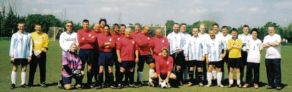 1st vs 2nd’s many years ago, current manager @ciaranafc sporting the brightest colour top of the day