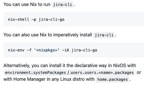 _apkl's tweet photo. JiraCLI is available in NixOS via nix package manager as `jira-cli-go` https://t.co/fGJoK8TvLc https://t.co/9ZHiWfrJxS