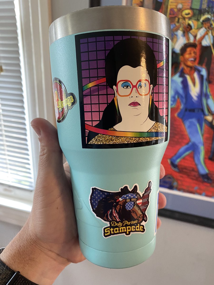 NolaPatent's tweet photo. Crafting for better hydration.  Shazam, my cup is glamorous. Time for me to go stomp three times.  @midwestdiva. https://t.co/SxlfAorIPu