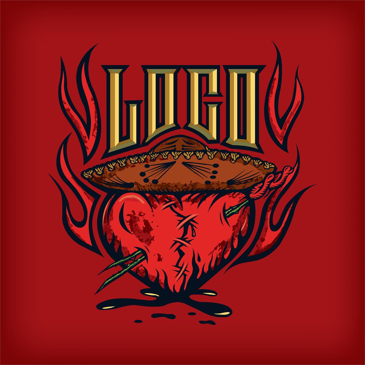 Henryloco559's tweet photo. Well here it is with color and textures and beveling the "LOCO" letters. All done in adobe illustrator. #locoatfua #fresnoundergroundart #locoheart #penciltovector #adobeillustrator #adobemax #calforniacultura https://t.co/FDIELYvzsx