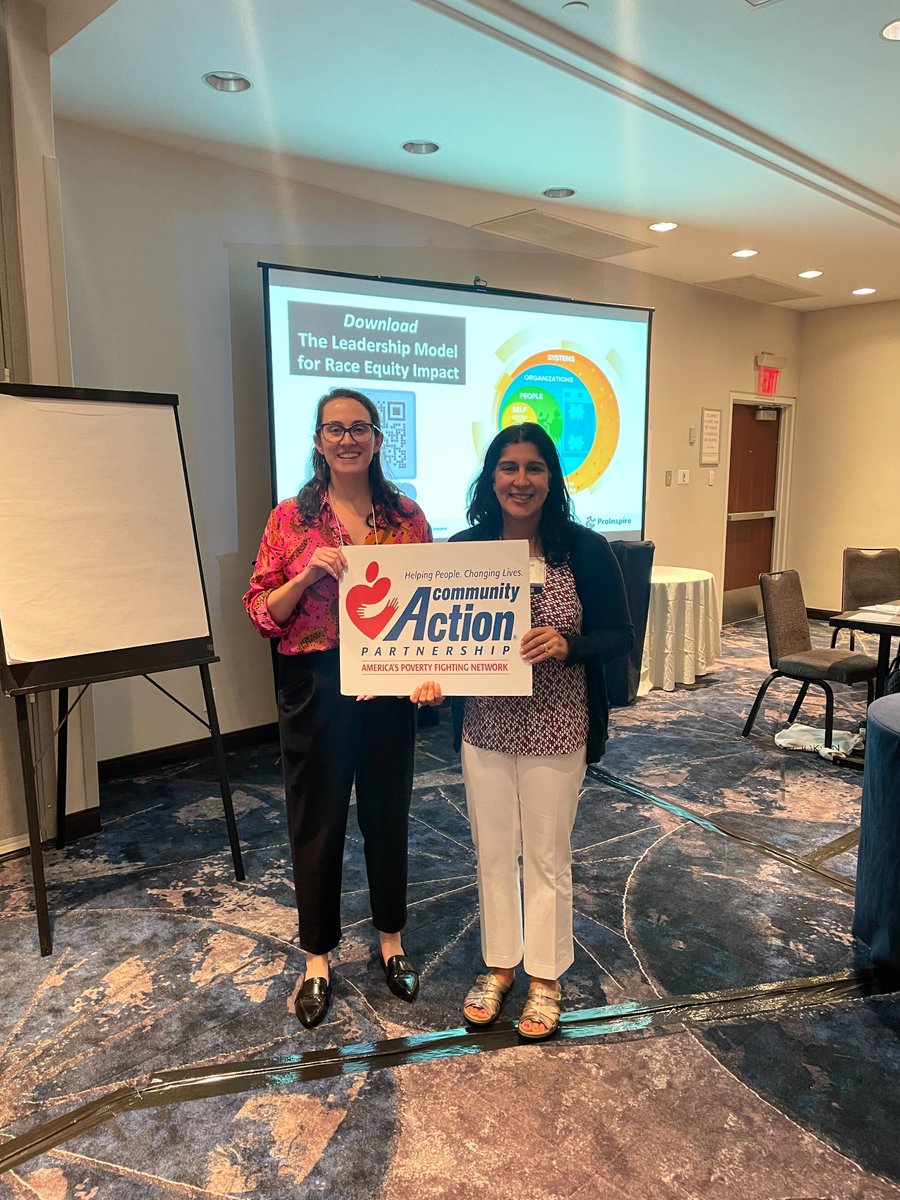 ProInspire's tweet photo. This week our team led sessions on the ProInspire Leadership Model for Race Equity Impact at the @CAPartnership's national conference in NYC. Dr. Monea Abdul-Majeed, Kate Loving, and @monishakapila led virtual and in-person workshops. #CAPCON22 https://t.co/wQ5x8mLZSj