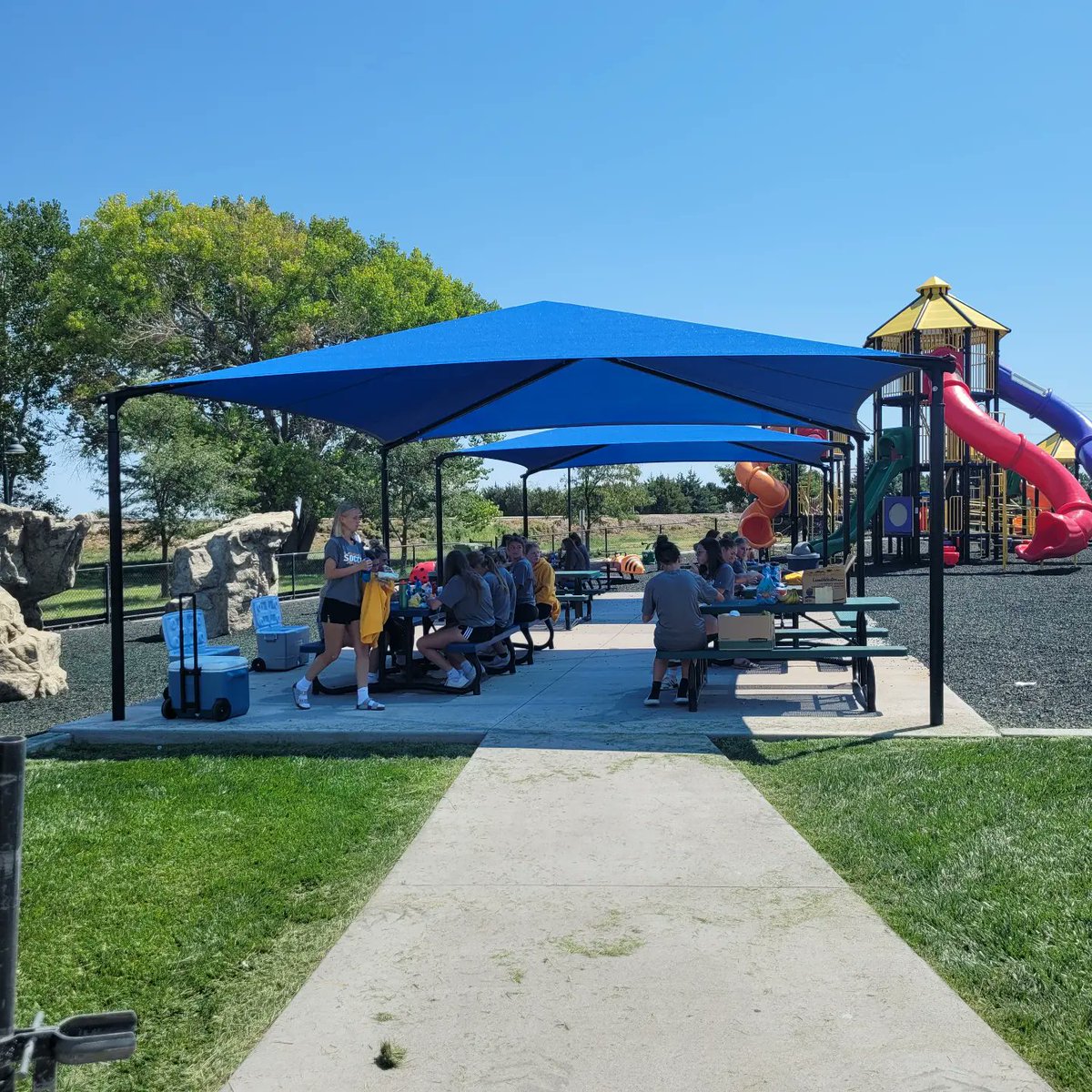 Lunch stop in Colby, KS to break up our long bus trip. El Dorado bound!