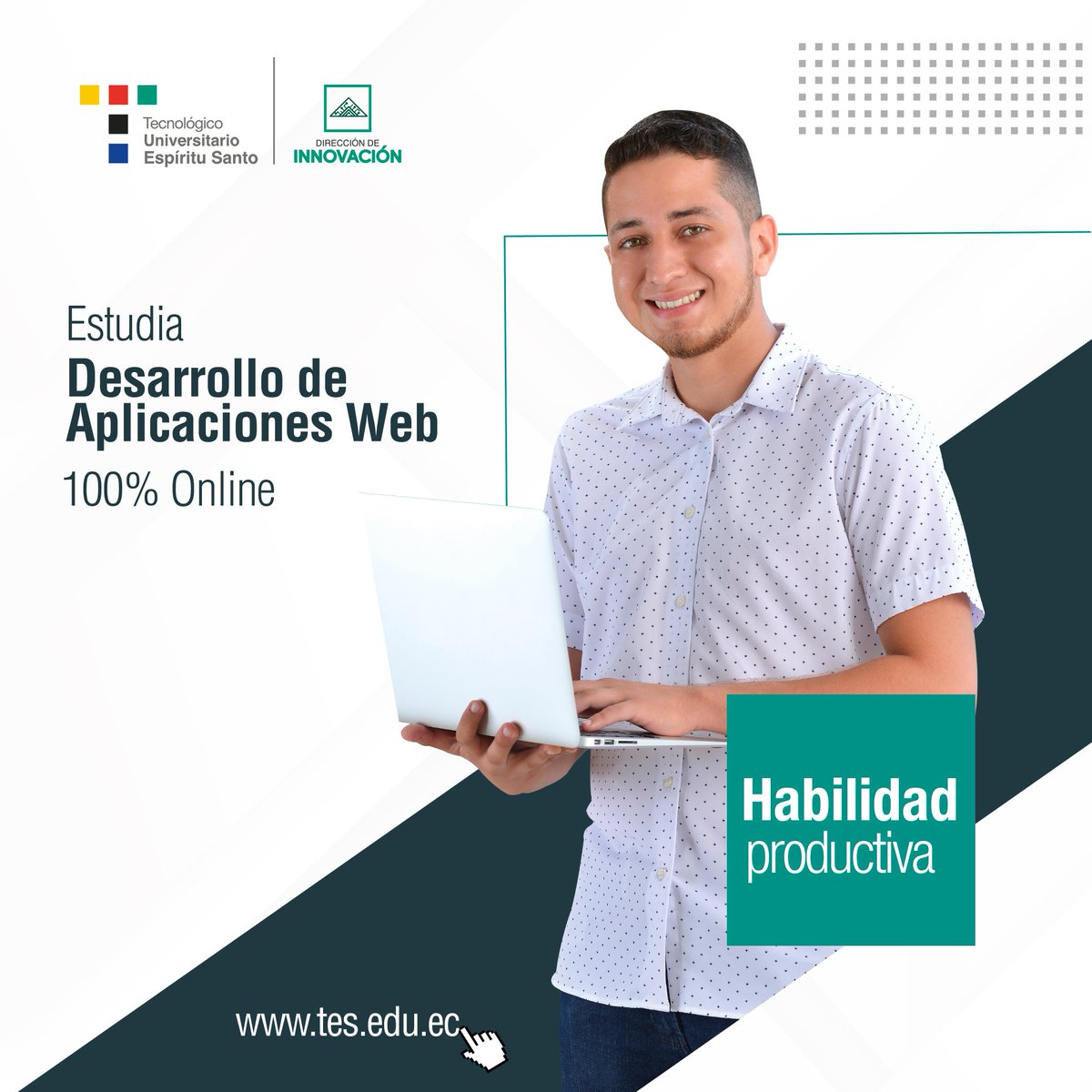 tesonline_ec's tweet image. ¿Te imaginaste poder formarte con expertos
en la materia desde tu hogar?👩‍💻
¡Elige tu carrera favorita y estudia con nosotros,
tenemos más de 15 esperando por ti!💡🙌

👨🏼‍🎓 Título de tercer nivel en 1.5, 2 y 3 años
📞 0999600986

#TESOnline #ClasesOnline #DesarrolloDeAplicacionesWeb