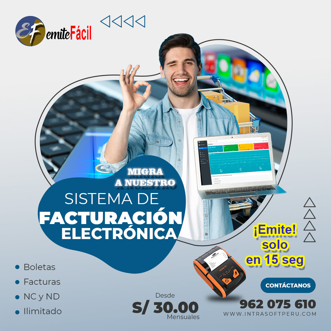 Intrasoftperu's tweet photo. ¡Migra con nosotros y tendrás grandes descuentos! 😮🤯
Emite sus comprobantes solo en 15 segundos!! 📠💯
Contactos: +51 962 075 610

#IntraSoft #emitefácil #FacturaciónElectrónica #ComprobantesElectrónicos #Ventas #Emprendedores #SUNAT https://t.co/C7upUDCSfQ