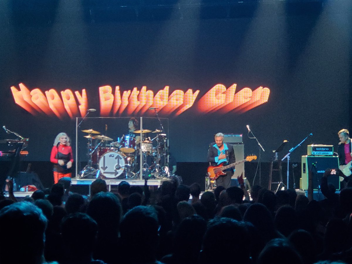 LadyMattress's tweet photo. Happy birthday Glen! #blondie #againstalloddstour https://t.co/V0VIsAq5Bc