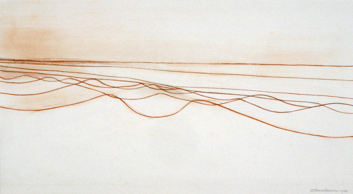 Wilhelmina Barns-Graham
Eight Lines, Porthmeor
chalk on paper, 1986