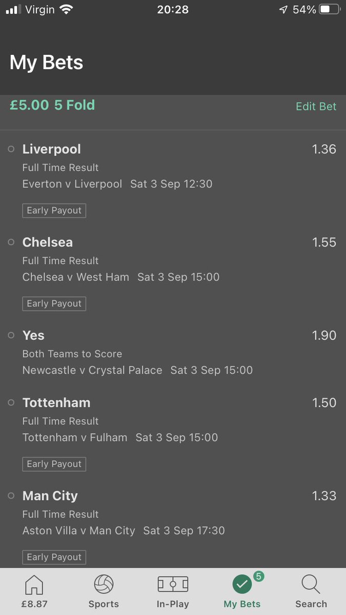 FPLACCAs's tweet photo. Saturday 3rd September ACCA
@FreeBetRetweets @likeandretweet6 #gamblingtwitter #bettingpicks #sportsbetting #epltips #epl #footballbet #footballacca #soccertips #soccer https://t.co/35CwYz5CYL
