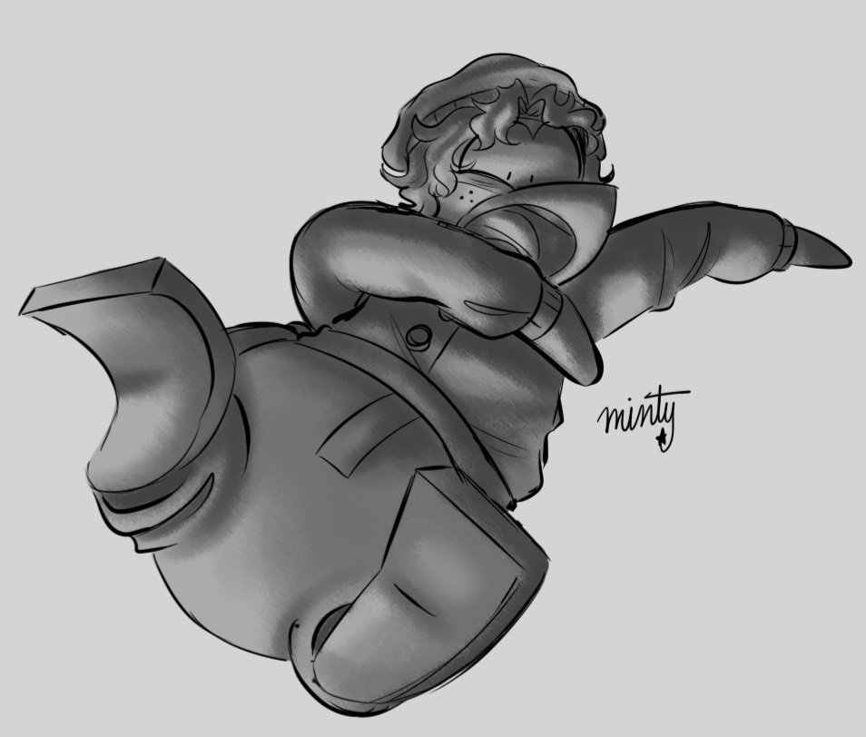 KaiBubbless's tweet image. Hmmmm I was trying to draw dynamic poses (also the shading bc I'm extra lol)