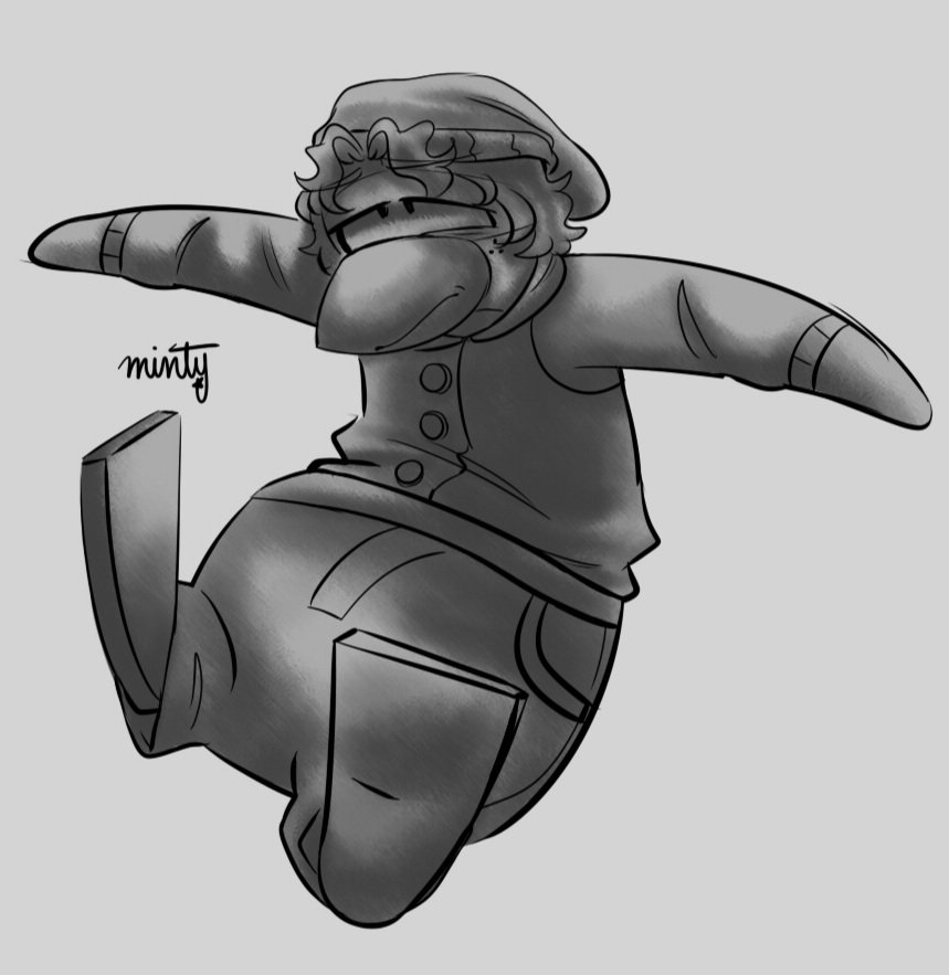 KaiBubbless's tweet image. Hmmmm I was trying to draw dynamic poses (also the shading bc I'm extra lol)