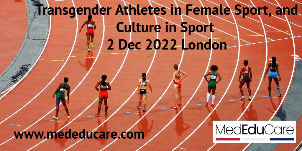 mededucare's tweet photo. Transgender Athletes in Female Sport, and Culture in Sport goes Wrong: What do we do when it does?
2 Dec 2022 at RSM London 
Early Bird deadline 30 Sept fast approaching https://t.co/eQmGmds2sd