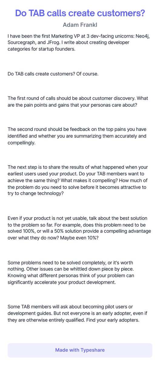 Do TAB calls create customers?