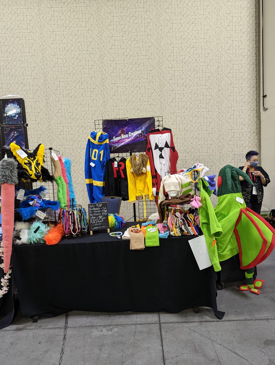 NovaWulf9's tweet image. All set up @NanDesuKan come say hi and see if anything might catch your eye!
#ndk22