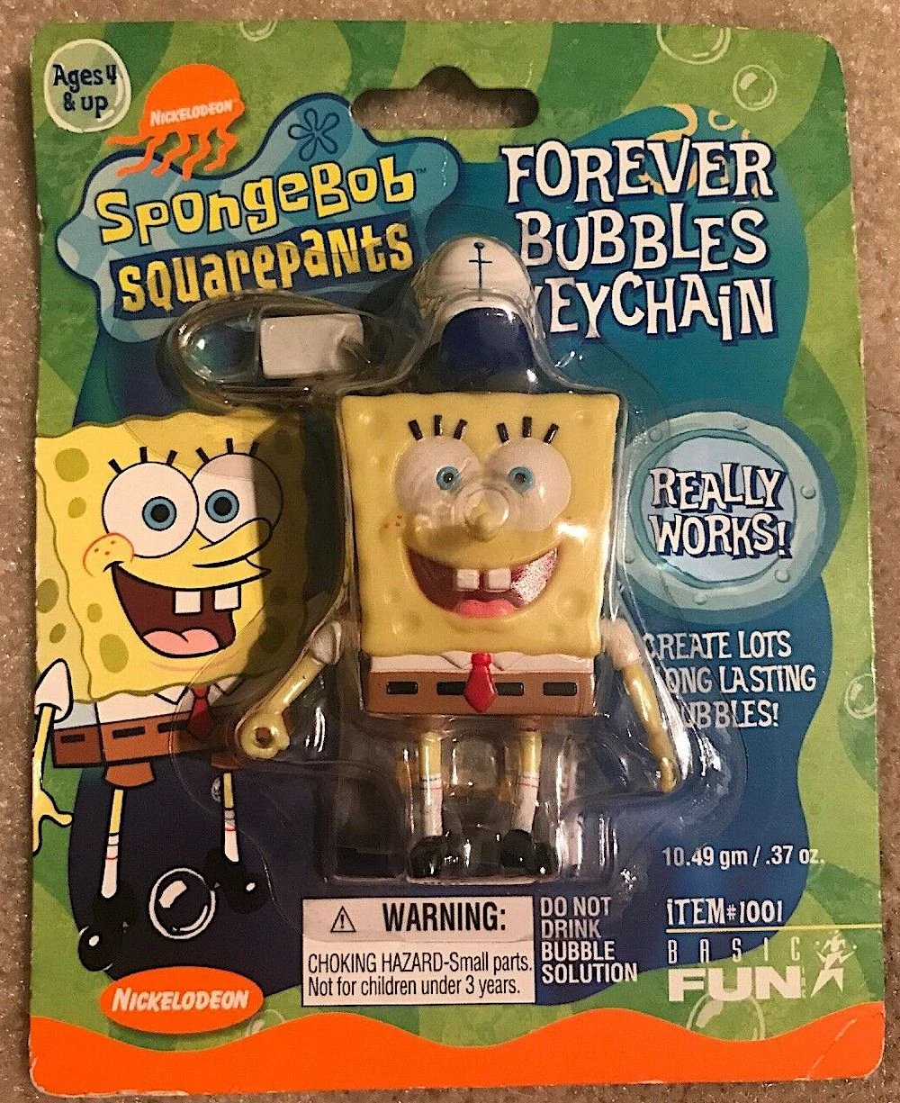 Random SpongeBob Toys on X: Forever Bubbles Keychain, released in 2003.   / X