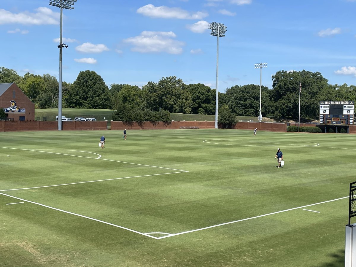 Chris Rich (@coachchrisrich) on Twitter photo The great people behind the scenes that never get the credit‼️
Big thanks to <a href="/UNCGturf/">UNCG Sports Turf</a> and <a href="/UNCGFacOps/">UNC Greensboro Athletics Facilities and Operations</a> for everything they do to make our home one of the best in the country!
Big game tonight at 7️⃣ pm vs Coastal Carolina. See you there! #letsgoG The great people behind the scenes that never get the credit‼️
Big thanks to <a href="/UNCGturf/">UNCG Sports Turf</a> and <a href="/UNCGFacOps/">UNC Greensboro Athletics Facilities and Operations</a> for everything they do to make our home one of the best in the country!
Big game tonight at 7️⃣ pm vs Coastal Carolina. See you there! #letsgoG