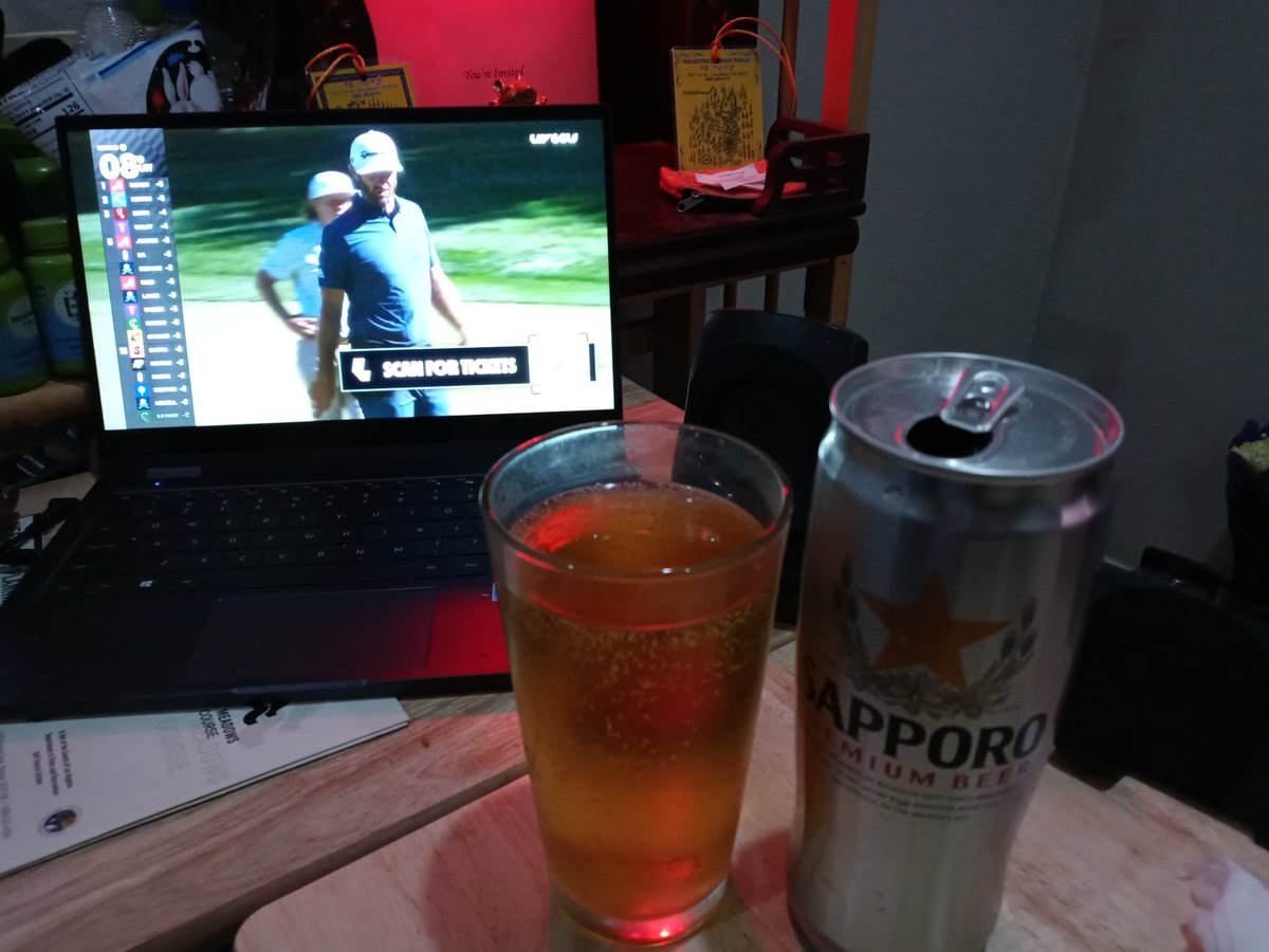 KeoKevyn's tweet photo. @LIVGolfInv @TheSergioGarcia Watching LIV Golf from Southern California 98° weather with AC on blast and a nice cold beer 🍺. How that for a Friday afternoon 🤘. https://t.co/88zIQN0lyE