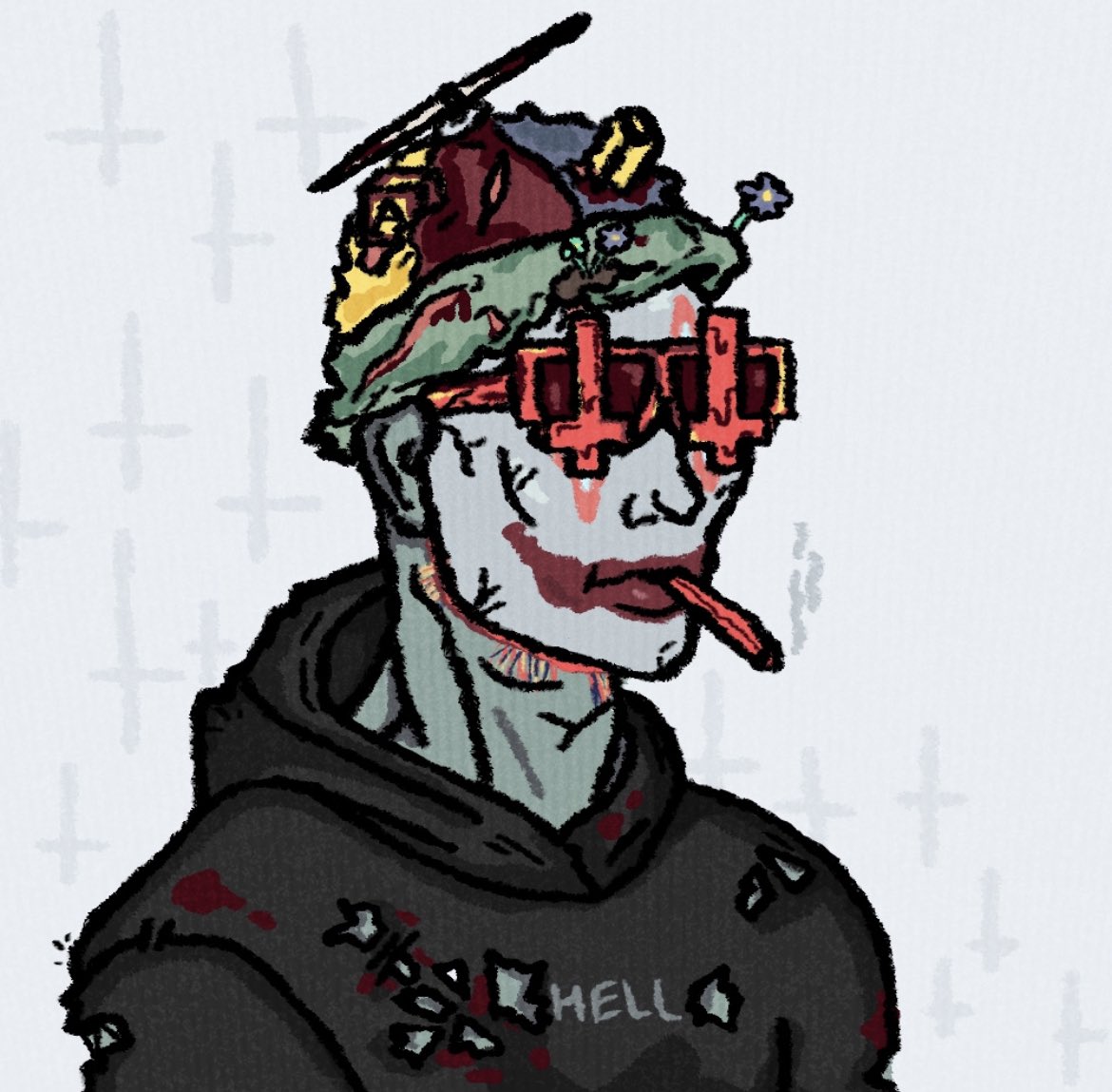 The guys over at <a href="/BluntDegensNFT/">Blunt degens club | 🅱️</a> have made this 1/1 of my PFP! It looks fooking awesome! Love the team, love the community! LFGoooooo 🔥🔥