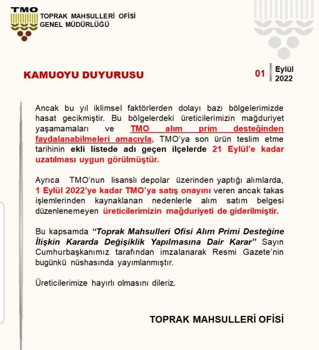 Ureticilerimizin dikkatine...