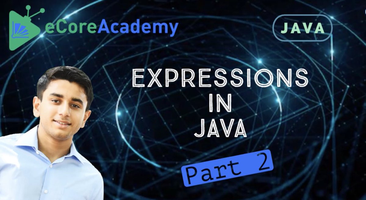eCoreAcademy's tweet photo. Click the link in our bio to watch Ajay’s newest Java video “Expressions in Java (Part 2 of 2)”

https://t.co/i5QC9VNBHL

#eCoreAcademy #EnrichmentCoreAcademy #remotelearning #online #elearning #STEM #howtos #enrichment #java #javascript https://t.co/ivkB2wdm4R