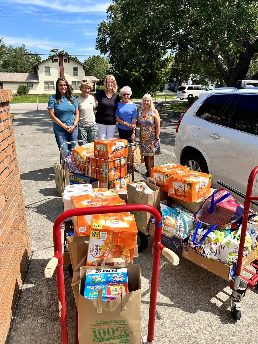 Many thanks to the retired educators in the Mott’s Landing Community who continue to rally support for our school! The teachers &amp; students will ALL appreciate the snacks, cleaning supplies &amp; school supplies in the coming days of school!  We love our community! #5StarDifference