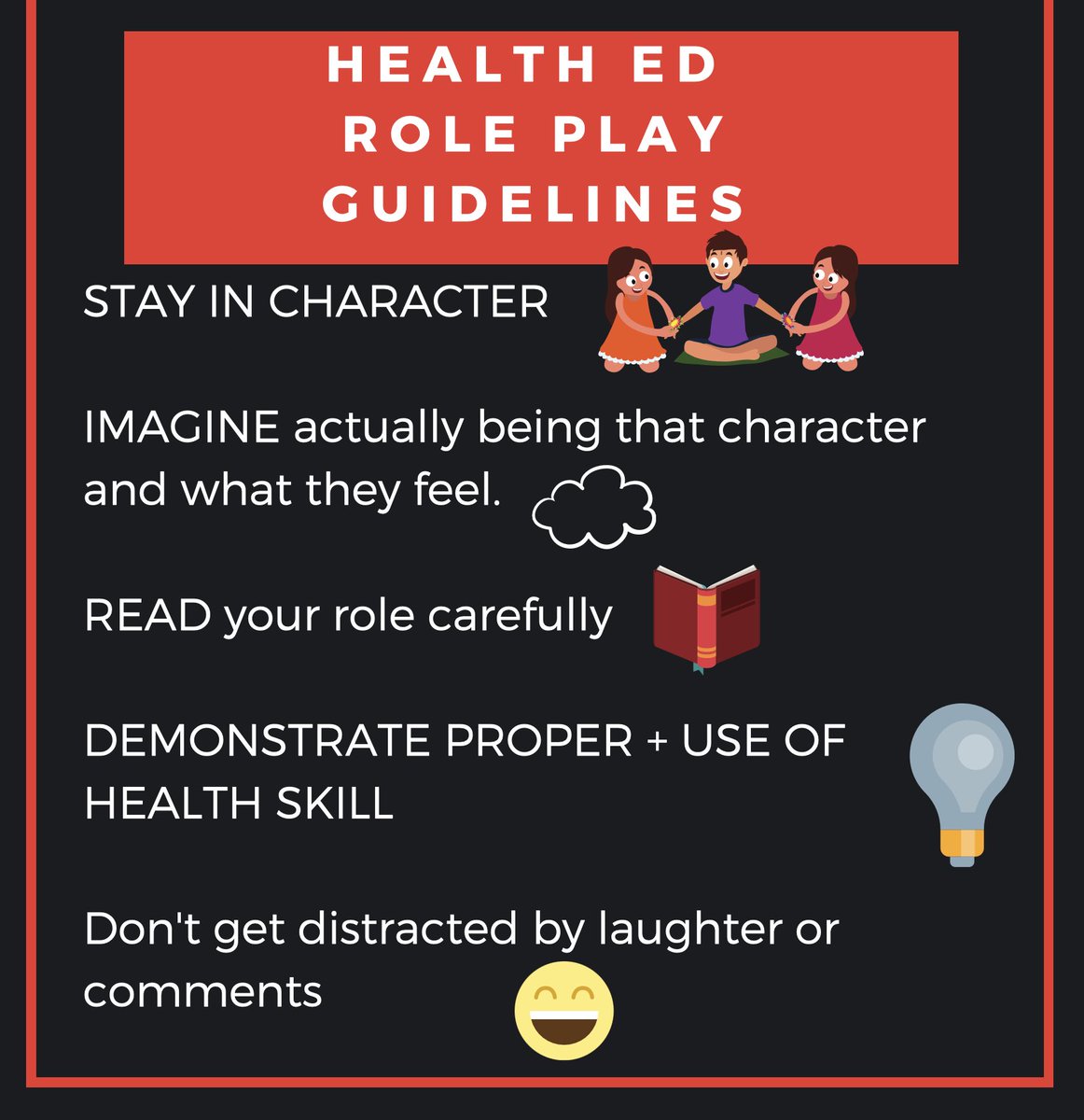 OharaKimiko's tweet photo. Ss learning about #boundaries #healthyrelationships and practicing their communication skills through a semi-written role play #negotiation #Istatements #skillsbasedhealthed https://t.co/cXymgdtwoa