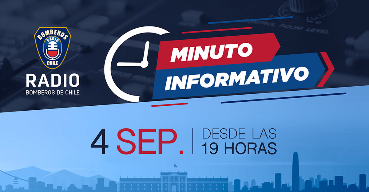 Bomberos de Chile on Twitter "𝗠𝗔𝗡̃𝗔𝗡𝗔 Especial "minuto informativo