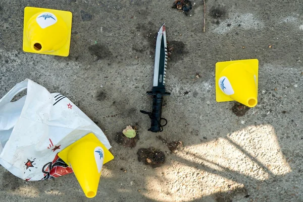 SaveSJarrah's tweet photo. The knife used by Fadi Ghattas during the Friday attack. #EndIsraeliApartheid #FreePalestine #FreeAhmadManasra 🇵🇸🥄🇵🇸 https://t.co/t9ynYBPdMW