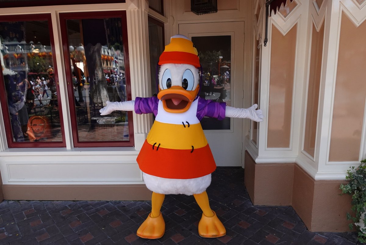 Donald Duck has a new halloween costume this year! #Disneyland