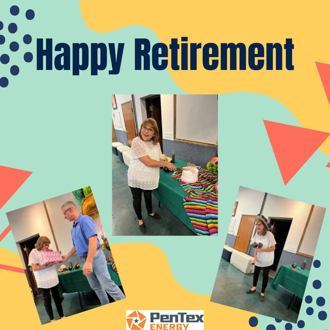 PenTexEnergy's tweet photo. This week we had one of the very best retire from PenTex Energy. Cindy was an employee for 10 years and was the type of person all employers dream of having on board. She will be missed! We wish her all the best in her retirement. https://t.co/ROPC9kA9zl