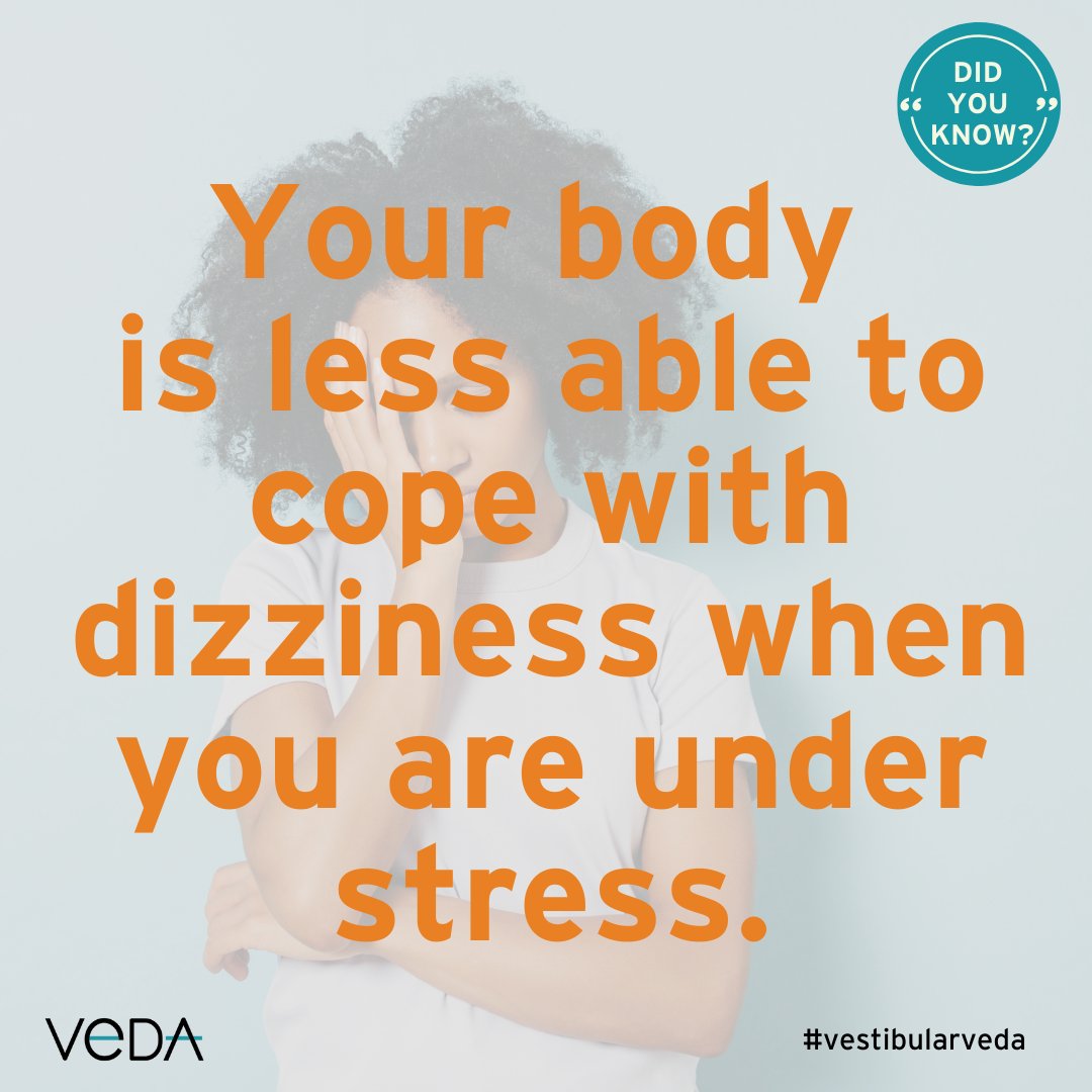 Did you know that your body is less able to cope with dizziness when you are under stress? Exercises using controlled breathing, relaxation, thought control, and stress management are all good methods of controlling your symptoms. Learn more at bit.ly/controlling-sy…