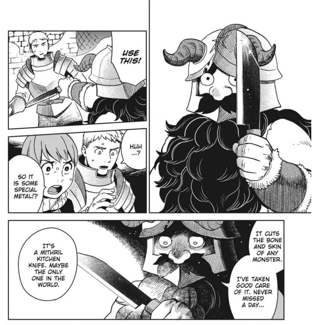 I read Delicious in Dungeon every lunchtime, and so far Senshi is my faaaaave! The cast are all great tho, genuinely makes me laugh! 