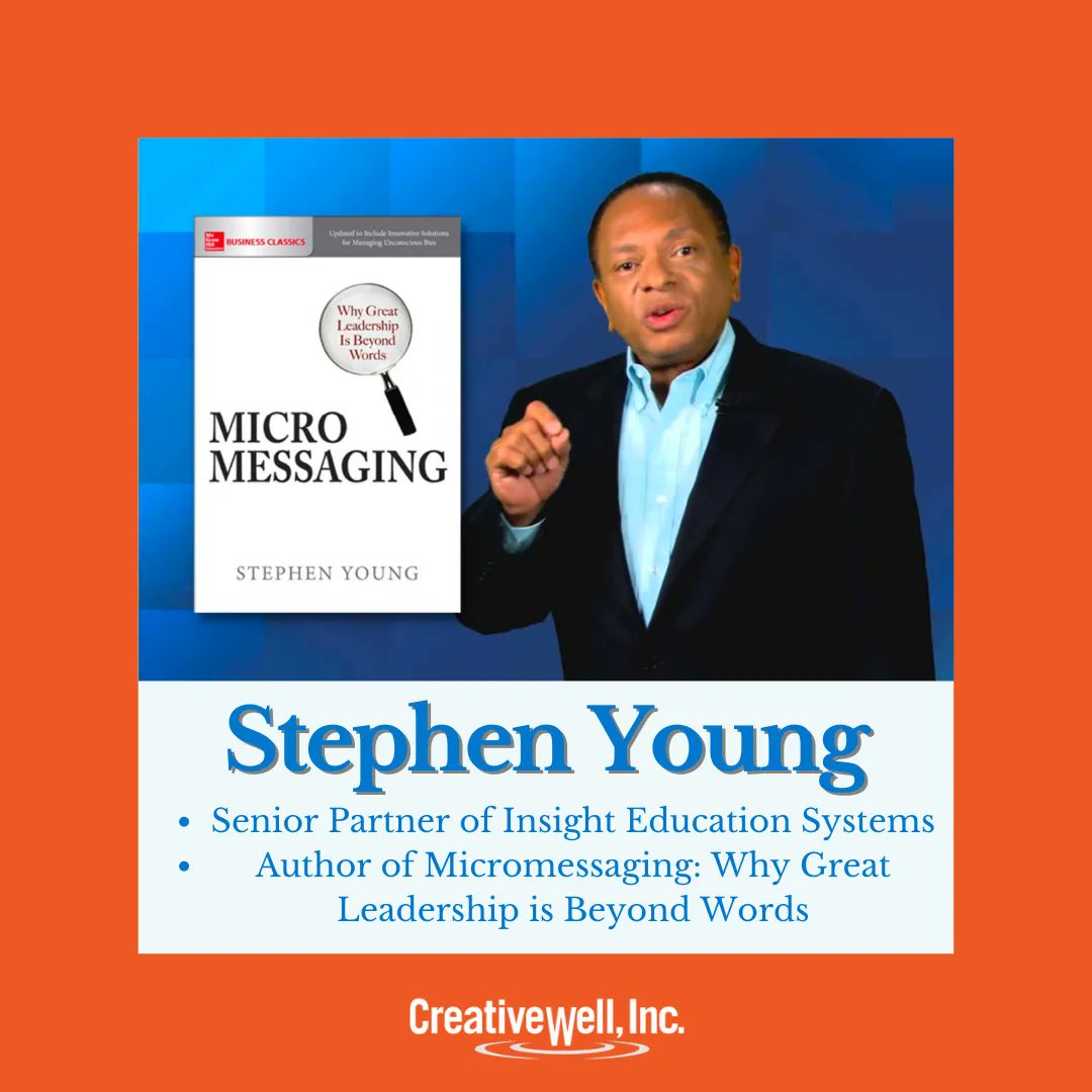 Creativewellinc's tweet photo. Check out this insightful video to kickstart your weekend: Stephen Young on MicroInequities: The Power of Small™- A Leadership &amp; Inclusion Program. 

Check out the video here: https://t.co/H9SGvkQq1r 

_
#creativewell #creativemanagement #literarymanagement #StephenYoung https://t.co/0Mc0sZAai8