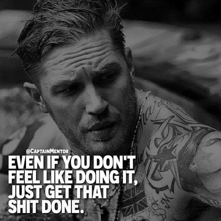 Not everyday you fancy working out. But once you’re in the habit this is the attitude that comes natural…