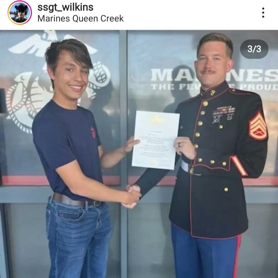 Campo Verde College & Career Center (@cvhscareercntr) on Twitter photo Congrats to the newest USMC Poolee, Gage Lopez on enlisting into the Marine Corps! Gage is currently in our Senior class and will be heading out to recruit training after graduation. We wish him the best!
<a href="/CampoStudentSec/">Campo Crazies</a> #USMC Congrats to the newest USMC Poolee, Gage Lopez on enlisting into the Marine Corps! Gage is currently in our Senior class and will be heading out to recruit training after graduation. We wish him the best!
<a href="/CampoStudentSec/">Campo Crazies</a> #USMC