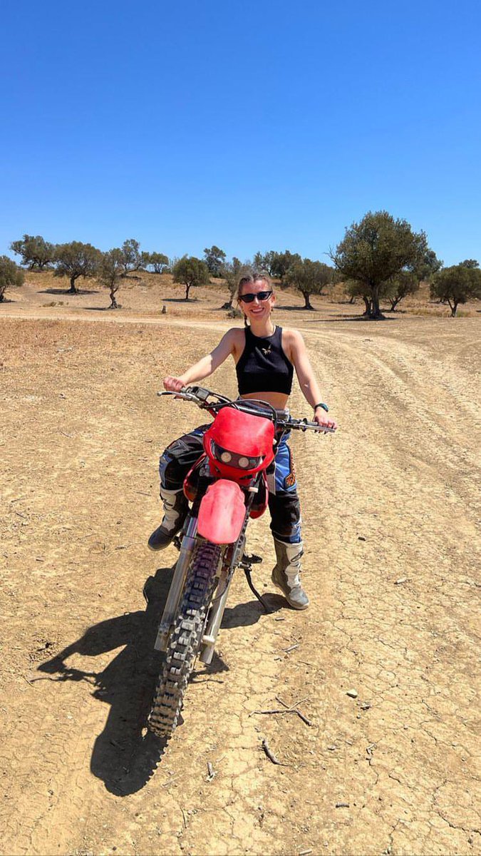 OffRoadingSpain's tweet photo. Here is Monika! She just spent a couple of days with Trailblazers Pro and came as a complete novice but left a competent rider. 1-1 tuition makes a big difference when learning motorcycle off road techniques. https://t.co/FPxzTwkWLv