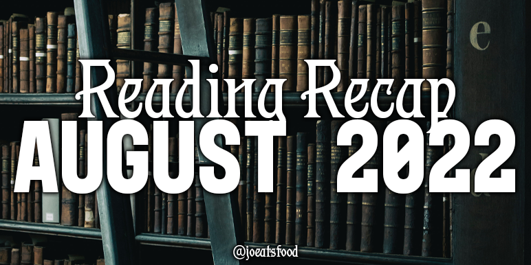 JoEatsFood's tweet photo. In August, I read 5 ARCs, 3 audiobooks, 1 eBook, and 2 physical copies in a month that also saw me painting more than usual | #ReadingRecap August 2022
https://t.co/wKZWf6ehJq https://t.co/ZorZMh3Pbi