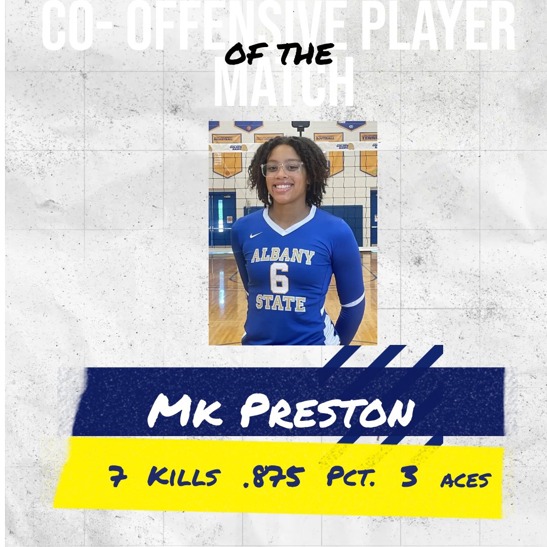 Our Offensive and Defensive Players of the Match in our win against Fort Valley! 💙💛💙🏐