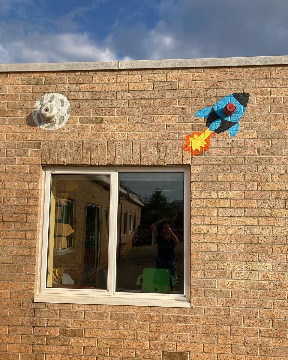 In school today painting little paintings for a little change