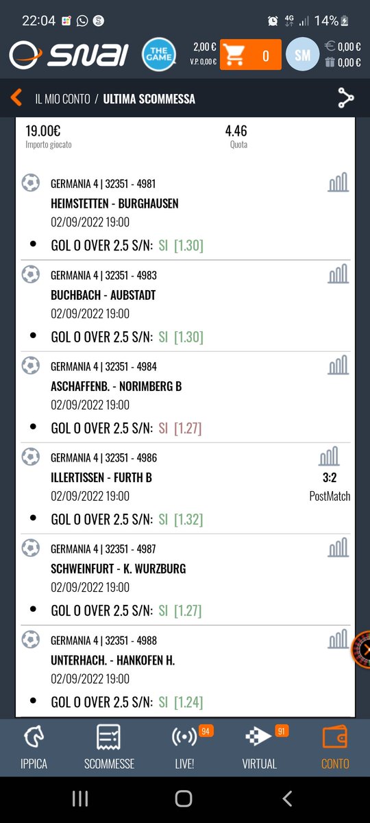 simo9491's tweet photo. @1_fc_nuernberg I won some € with you on first half today (Over1.5) ... but I lost more with your second team on Regionalliga Bayern (Nurnberg II) not scoring any goal...  please let them know 😅 https://t.co/9Ir0hF9qUj