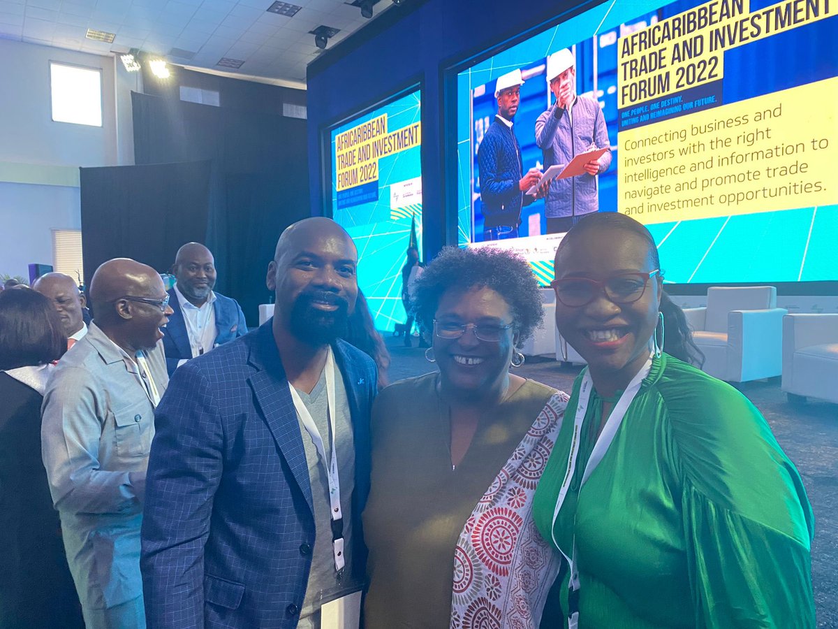 ADiallo_EIFWTO's tweet photo. At #ACTIF2022, the speech of PM @miaamormottley was so inspiring! The vision is clear and actions must take place now! Une nouvelle page de l’histoire entre l’Afrique et les Caraïbes s’écrit! Met so inspiring leaders. @afreximbank @Matthewbarbados @ITCnews https://t.co/VoVlKg8aUr
